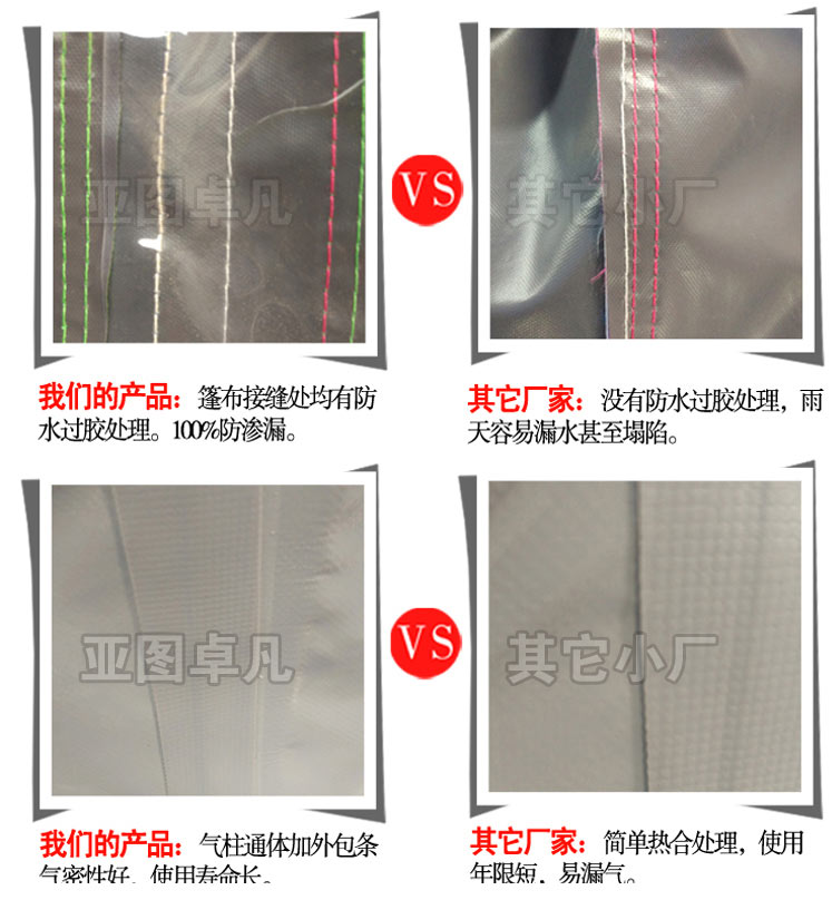 亚图卓凡婚宴充气帐篷优势对比